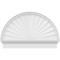 Ekena Millwork Half Round Sunburst Architectural Grade PVC Combination Pediment, 38"W x 25-3/4"H x 2-3/4"P PEDPC038X260HRO01 - alternate 4